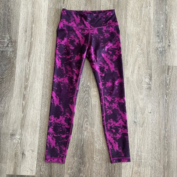 Lululemon Wunder Under Pant Legging Luon Breezie Regal Plum Black- Size: 4 - Picture 2 of 11